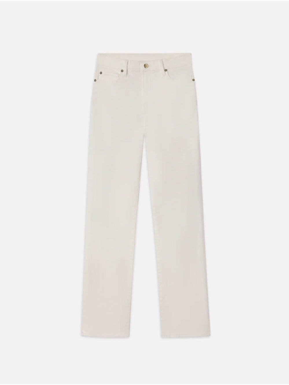 FRAME Le Grand Garçon Boyfriend Jeans - Ivory White - Size 30
